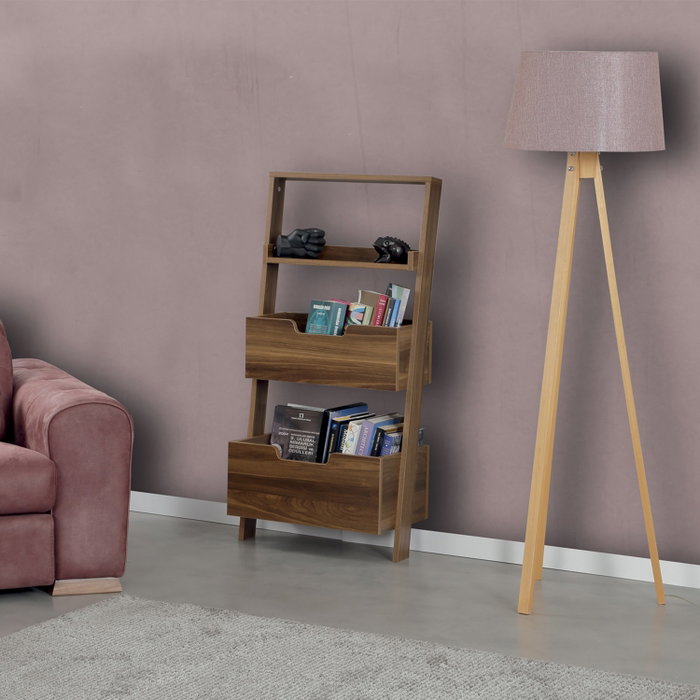 Hanah Home Estantería Low - Walnut Hanah Home Estantería Low - Walnut